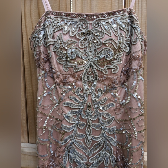 NWT Sue Wong Pink Beaded Dress - Picture 3 of 8